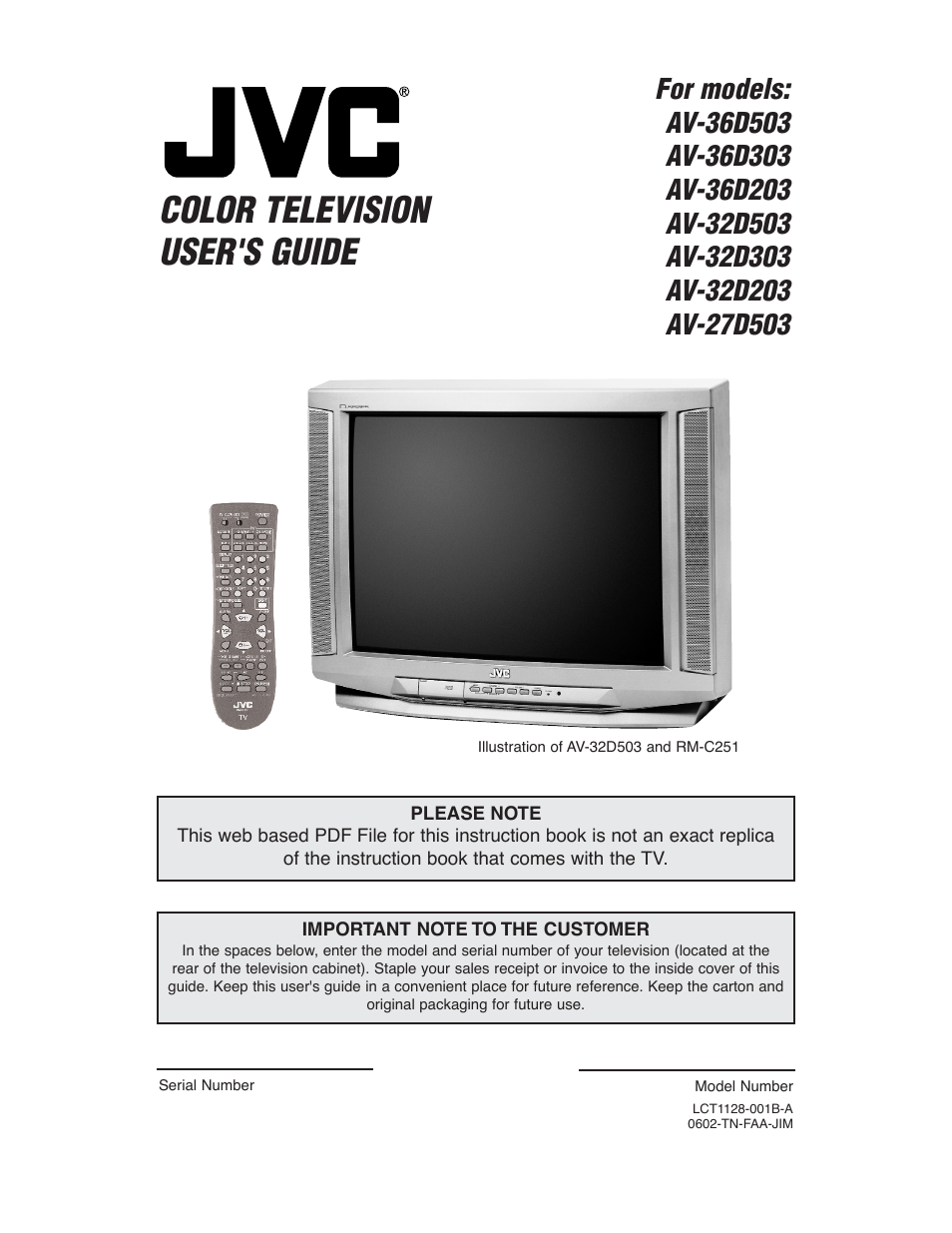 JVC AV 27D503 User Manual | 56 pages