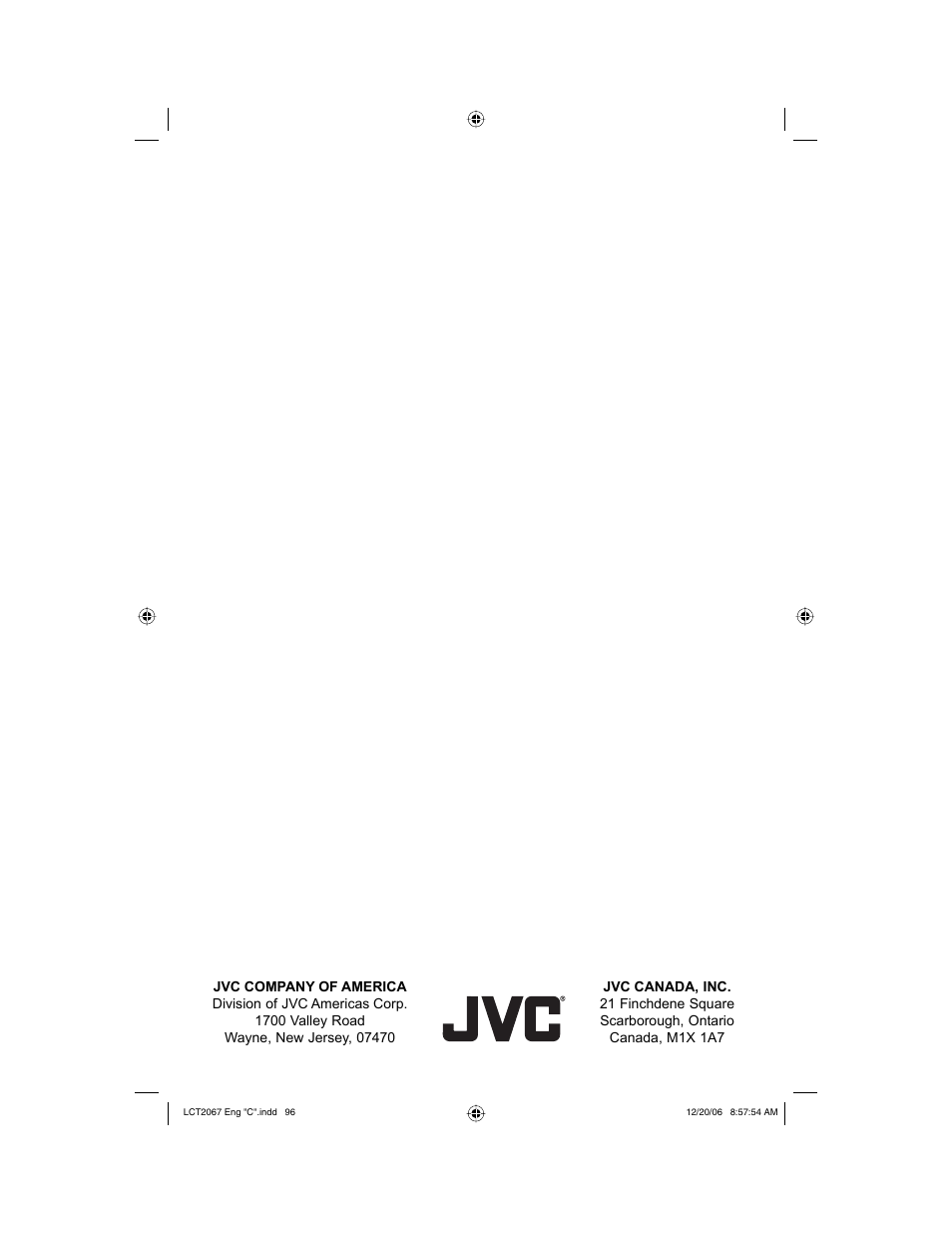 JVC HD-56FN97 User Manual | Page 96 / 96