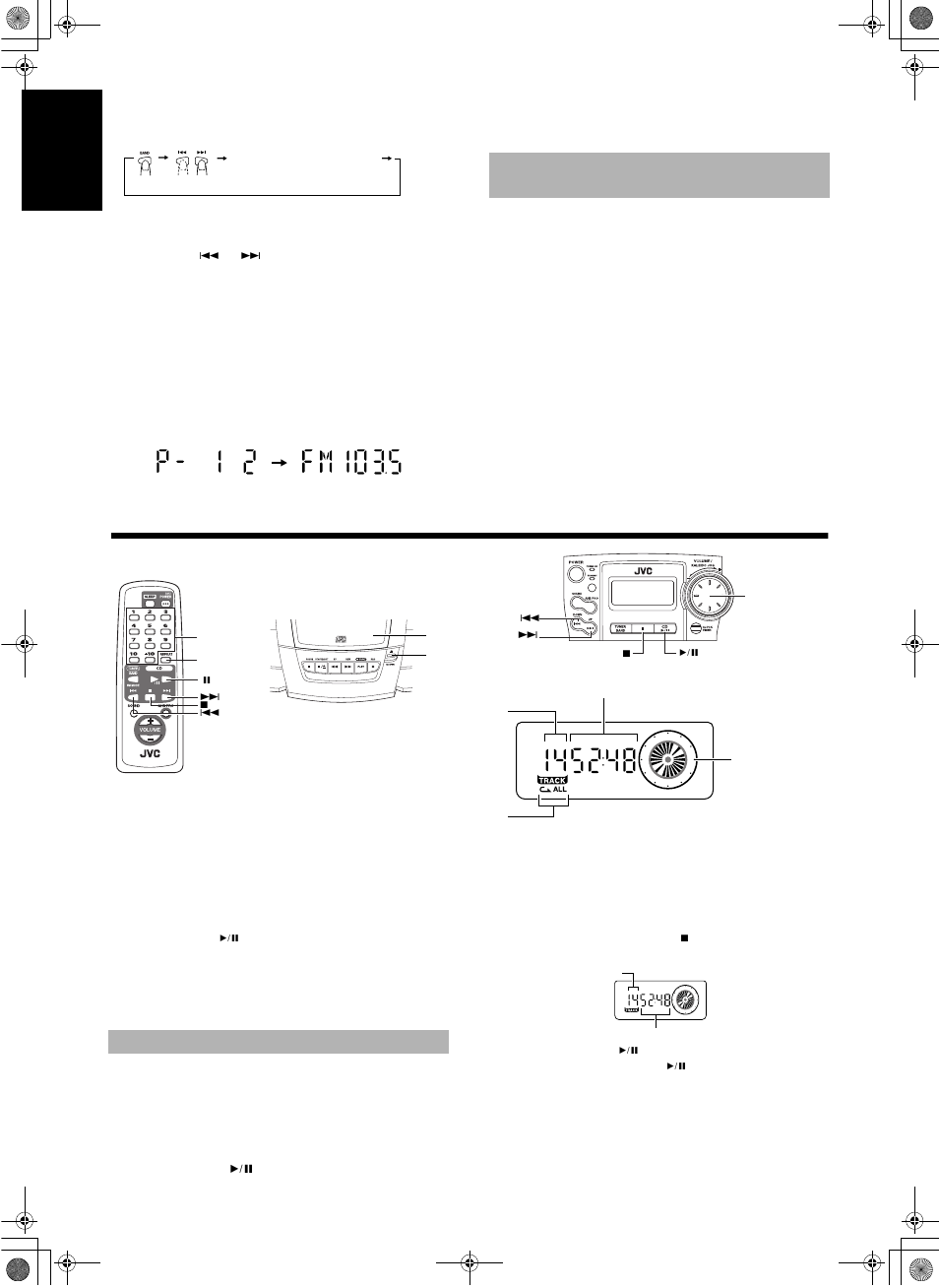 Using the cd player, Normal play | JVC RC-BZ6BU User Manual | Page 8 / 39