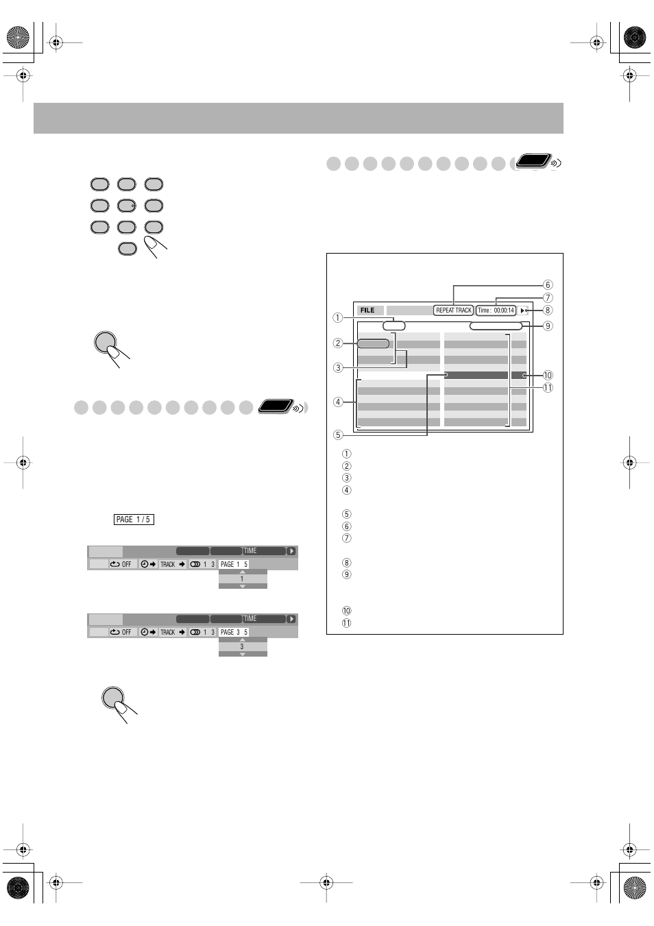Selecting browsable still pictures, Operations on t, He control screen | JVC UX-P550 User Manual | Page 31 / 48
