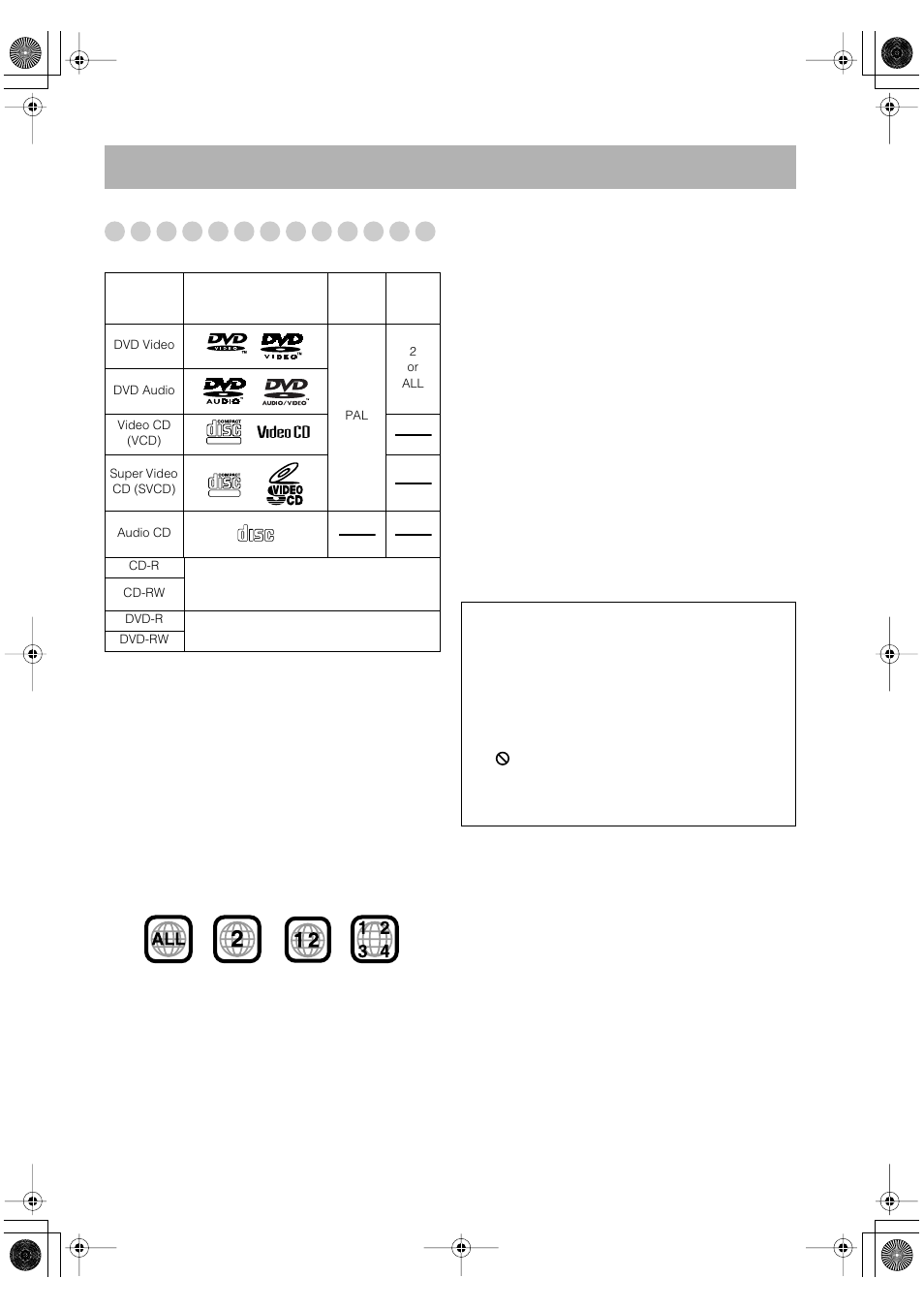 Before operating the system, Playable disc types | JVC UX-P550 User Manual | Page 9 / 48