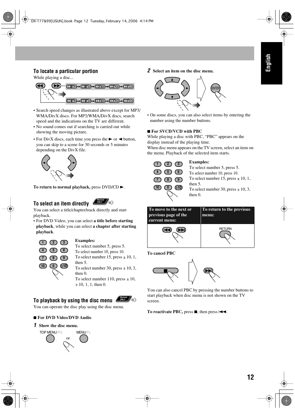 English | JVC DX-T66 User Manual | Page 165 / 356