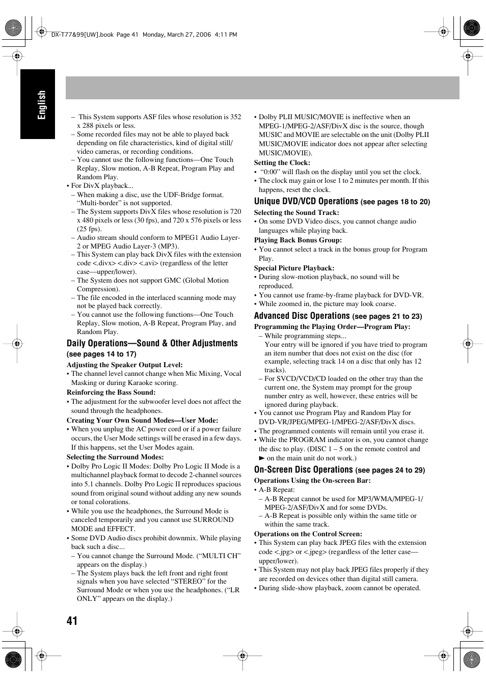 English | JVC DX-T66 User Manual | Page 298 / 356