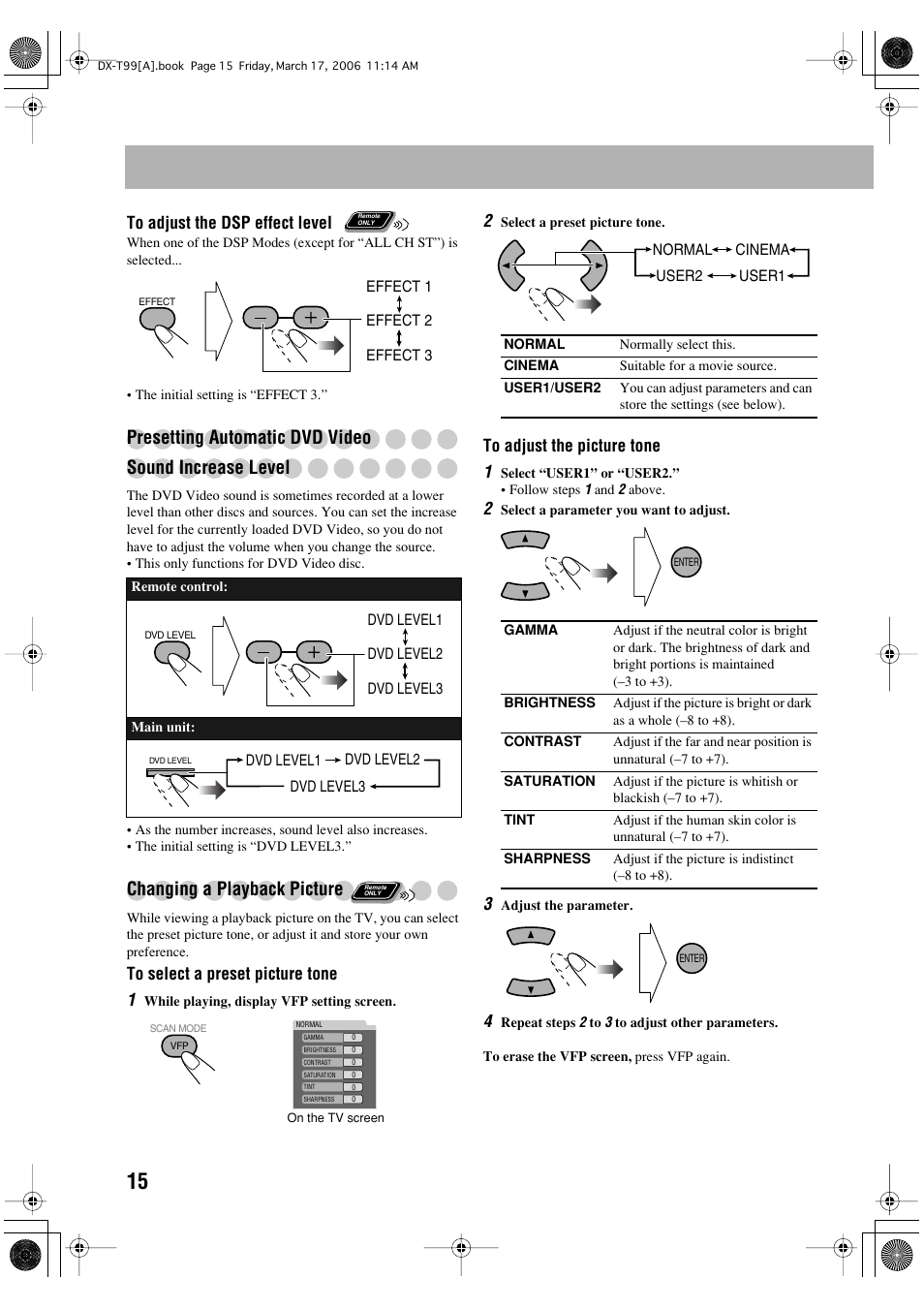 Changing a playback picture | JVC DX-T66 User Manual | Page 324 / 356