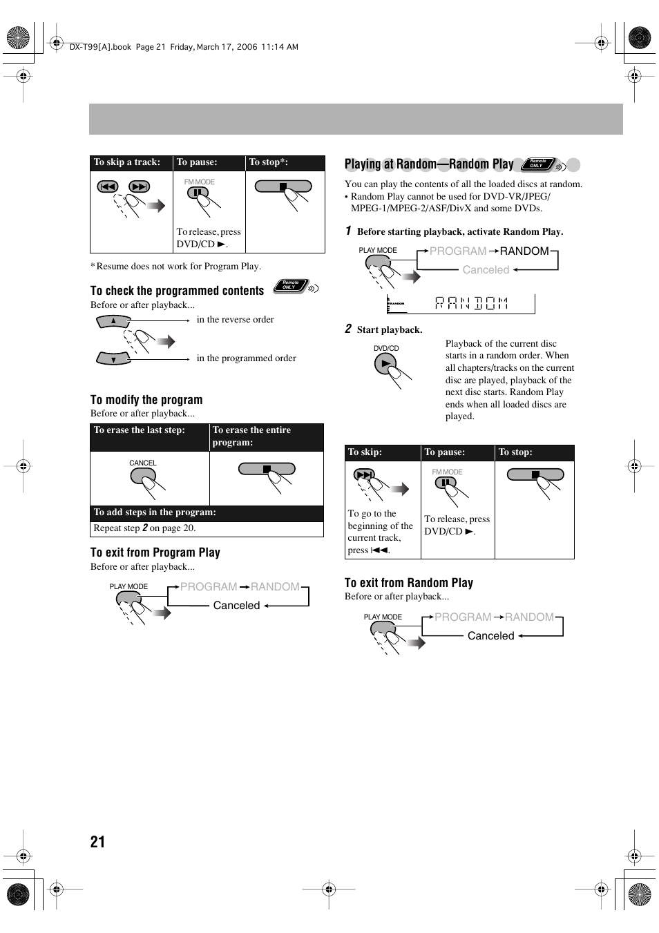 Playing at random—random play | JVC DX-T66 User Manual | Page 330 / 356