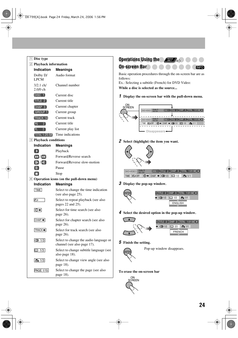 Operations using the on-screen bar | JVC DX-T66 User Manual | Page 333 / 356