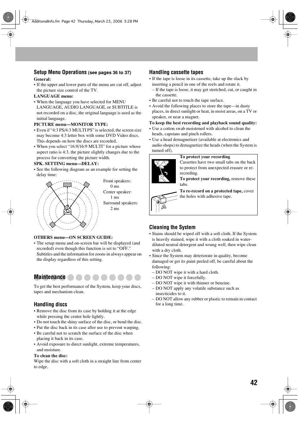 Maintenance | JVC DX-T66 User Manual | Page 351 / 356