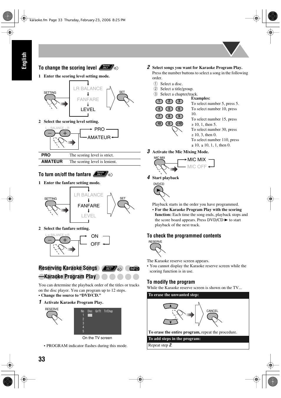 English, Reserving karaoke songs —karaoke program play | JVC DX-T66 User Manual | Page 86 / 356
