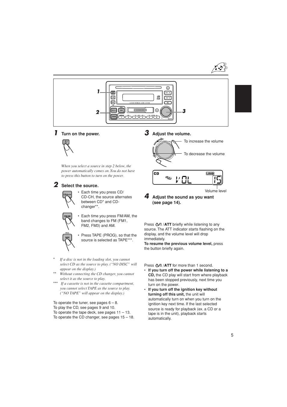 Basic operations | JVC LVT1139-002A User Manual | Page 5 / 24