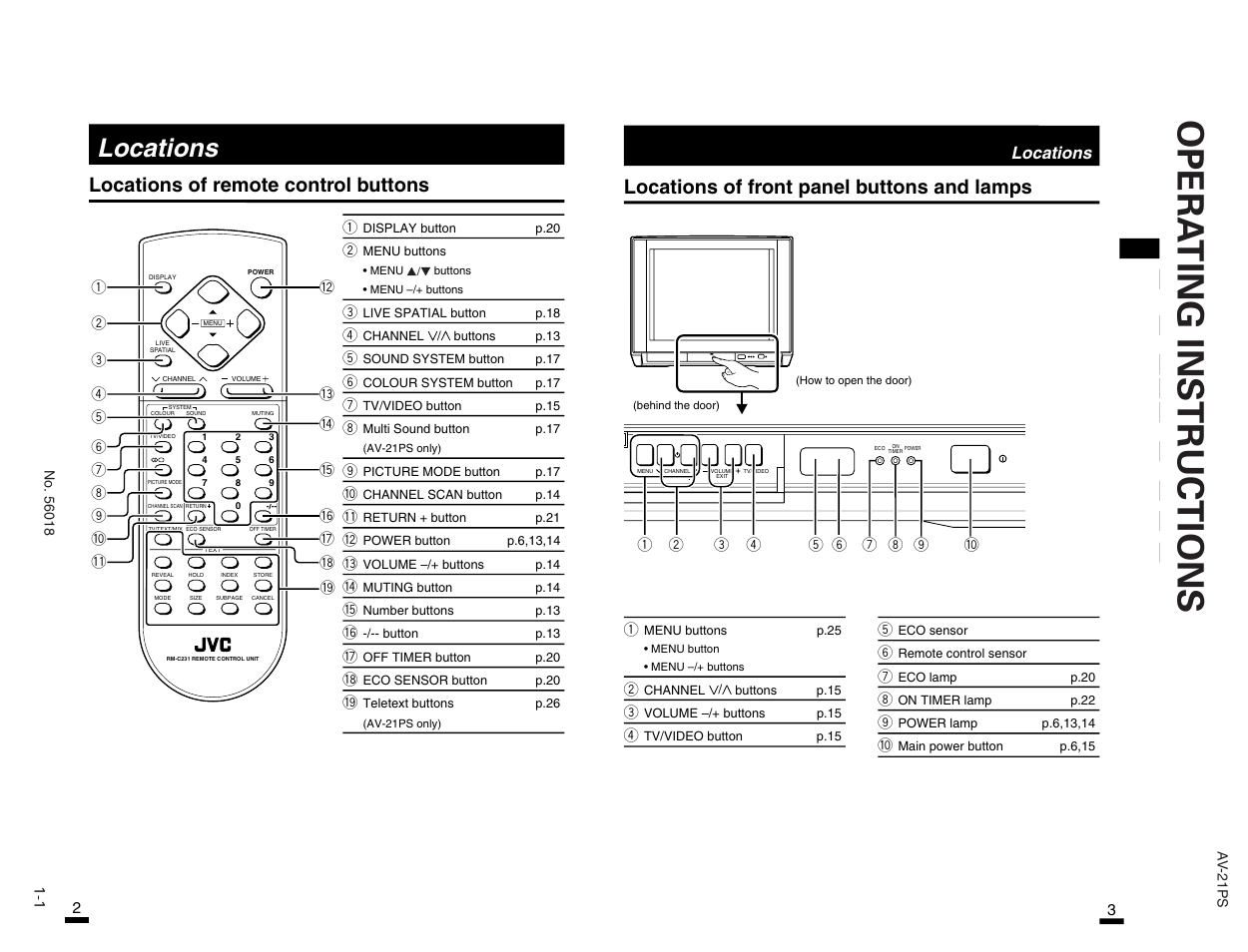 JVC 56018 User Manual | 1 page