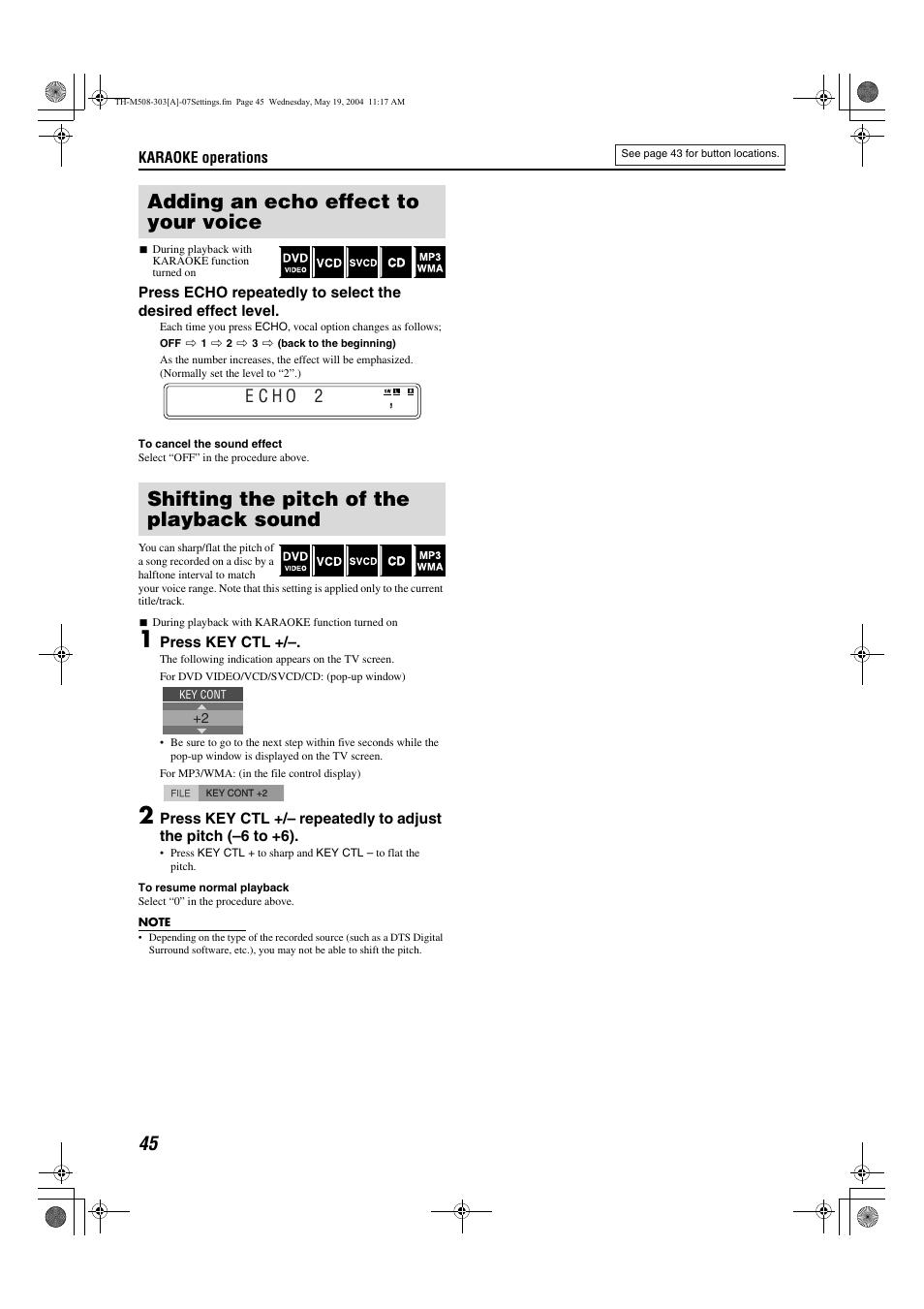 JVC TH-M508 User Manual | Page 48 / 52