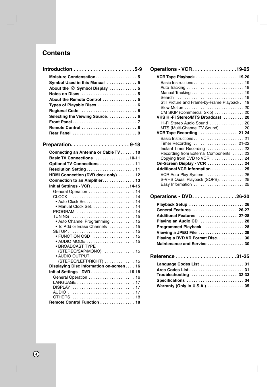 JVC HR-XVC39SU User Manual | Page 4 / 36