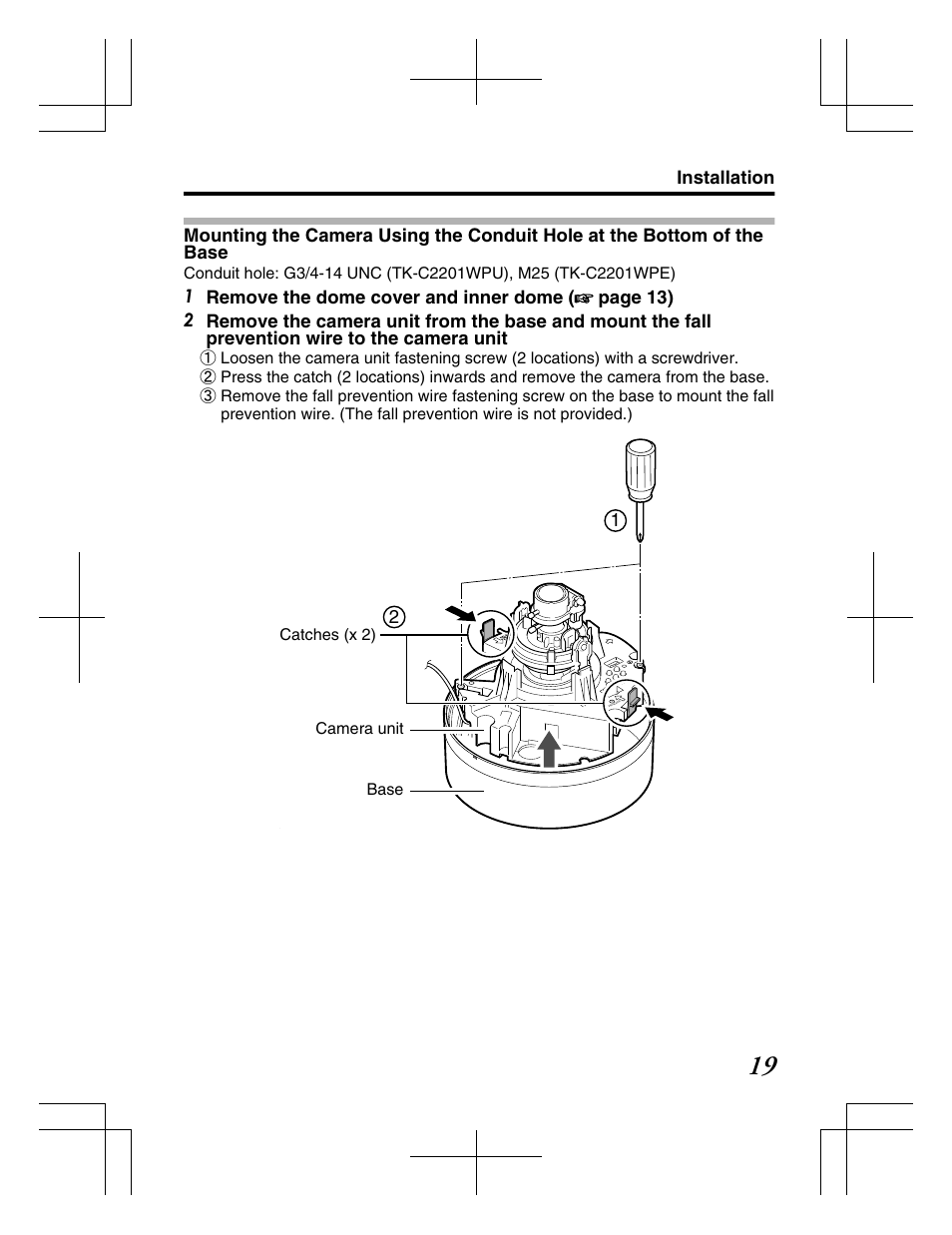 Installation | JVC TK-C2201WPE User Manual | Page 19 / 32