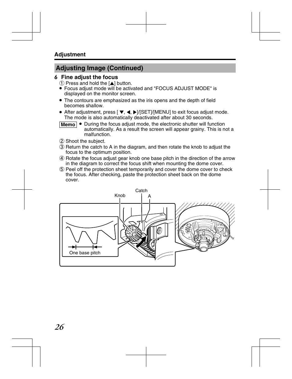Adjusting image (continued) | JVC TK-C2201WPE User Manual | Page 26 / 32