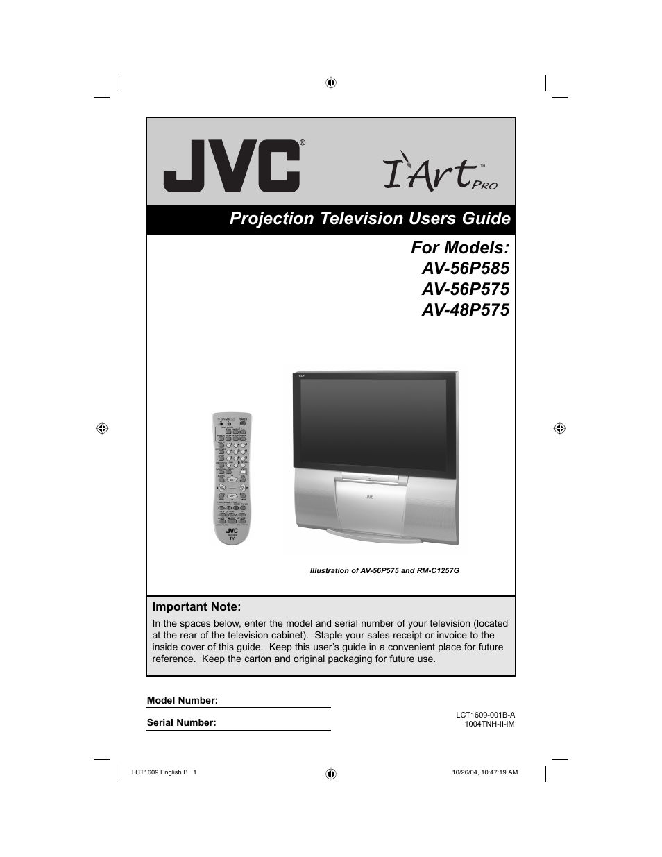 JVC I'Art LCT1609-001B-A User Manual | 72 pages