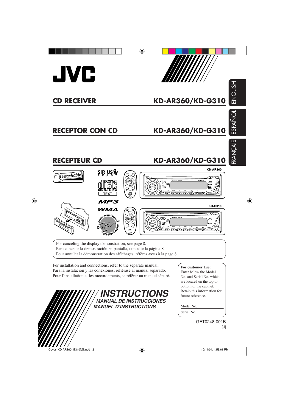 JVC GET0248-001B User Manual | 98 pages