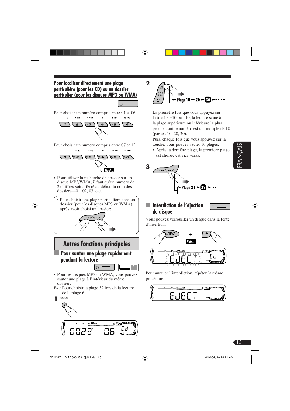 Autres fonctions principales | JVC GET0248-001B User Manual | Page 79 / 98