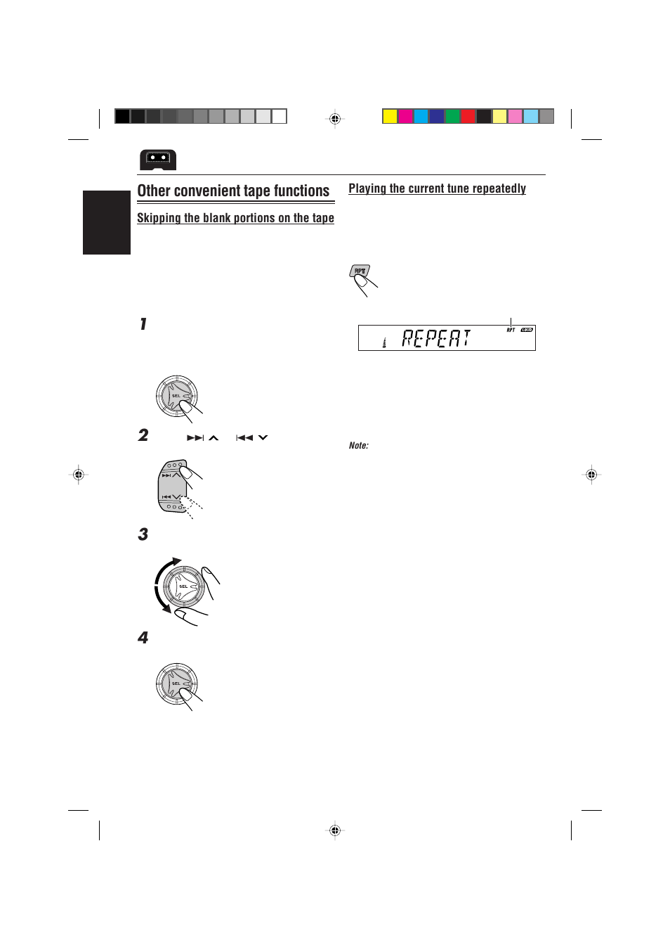 Other convenient tape functions | JVC KS-FX725R User Manual | Page 18 / 38