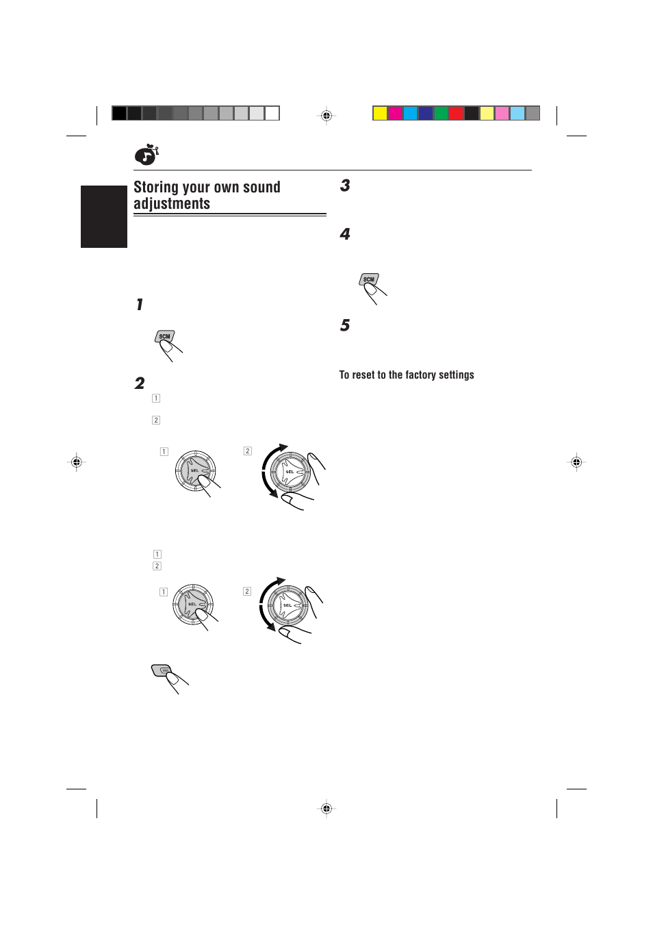 Storing your own sound adjustments | JVC KS-FX725R User Manual | Page 22 / 38
