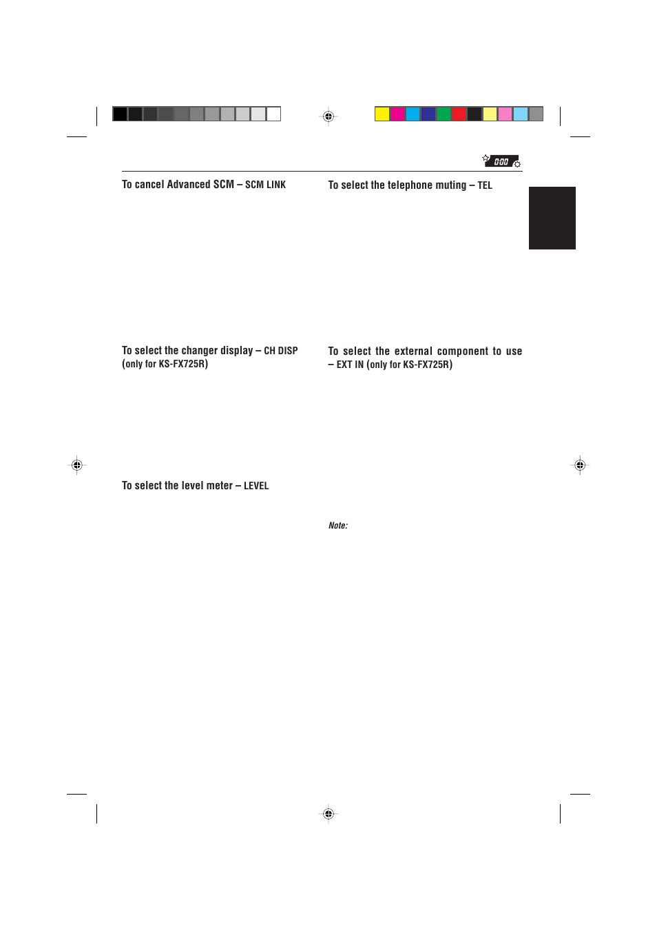 JVC KS-FX725R User Manual | Page 25 / 38