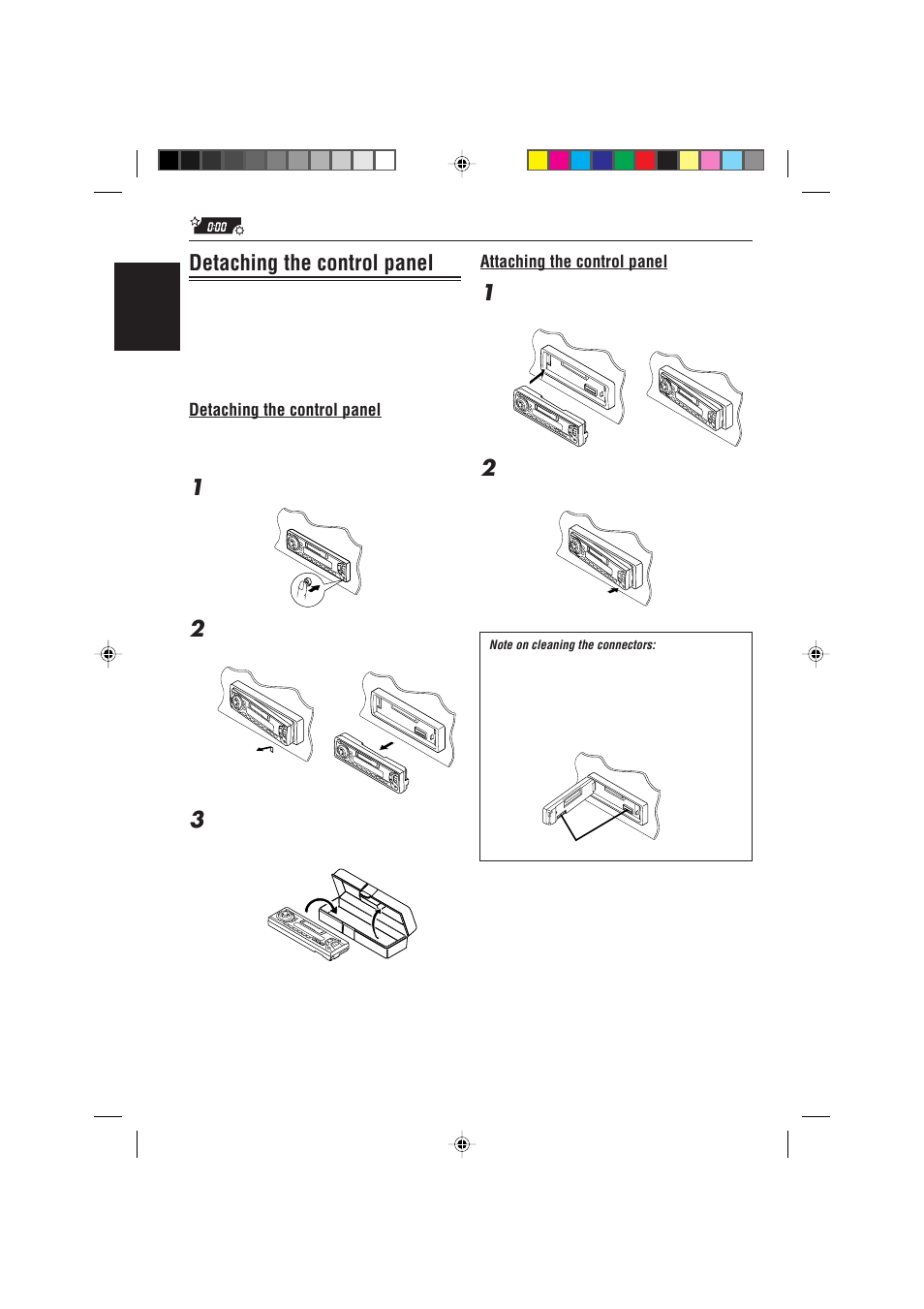 Detaching the control panel | JVC KS-FX725R User Manual | Page 26 / 38