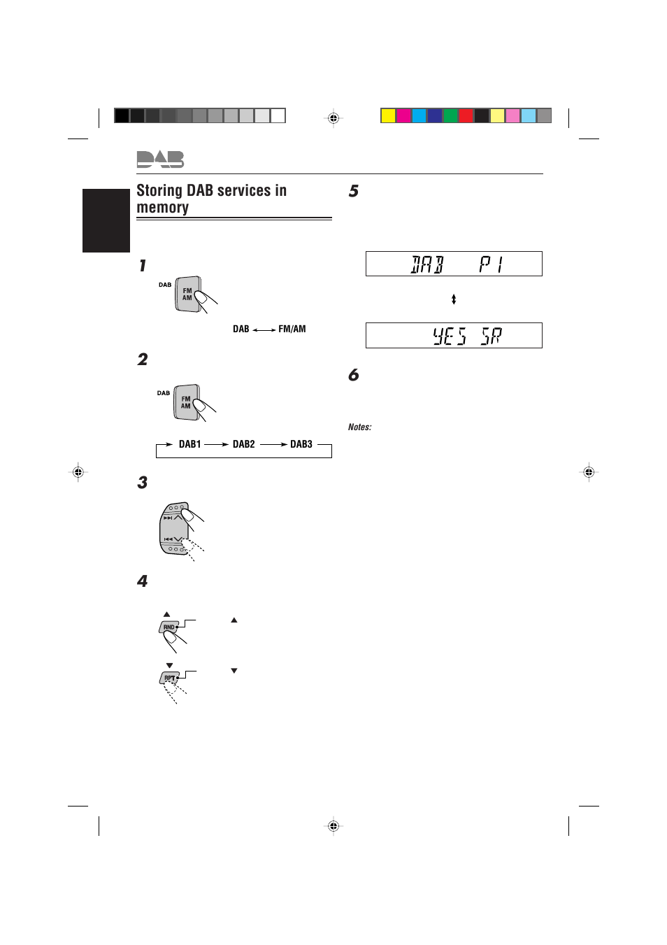 Storing dab services in memory | JVC KS-FX725R User Manual | Page 32 / 38
