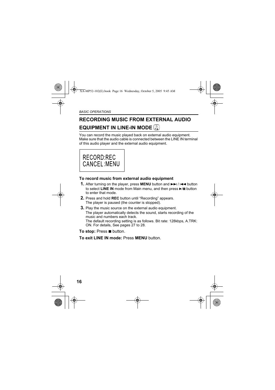 JVC XA-MP102A User Manual | Page 16 / 40