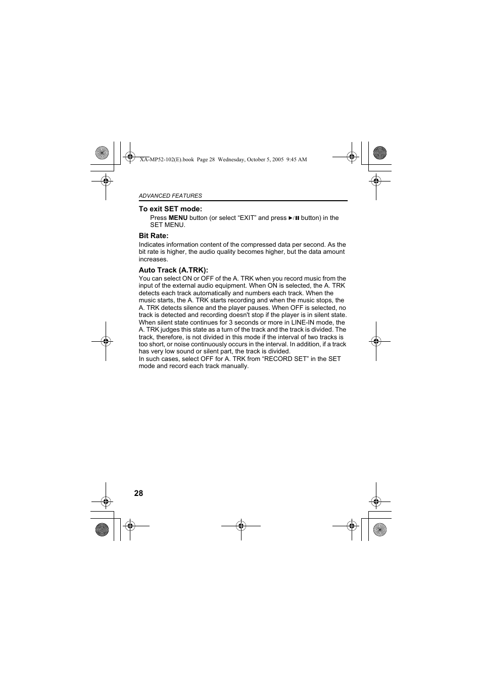 JVC XA-MP102A User Manual | Page 28 / 40