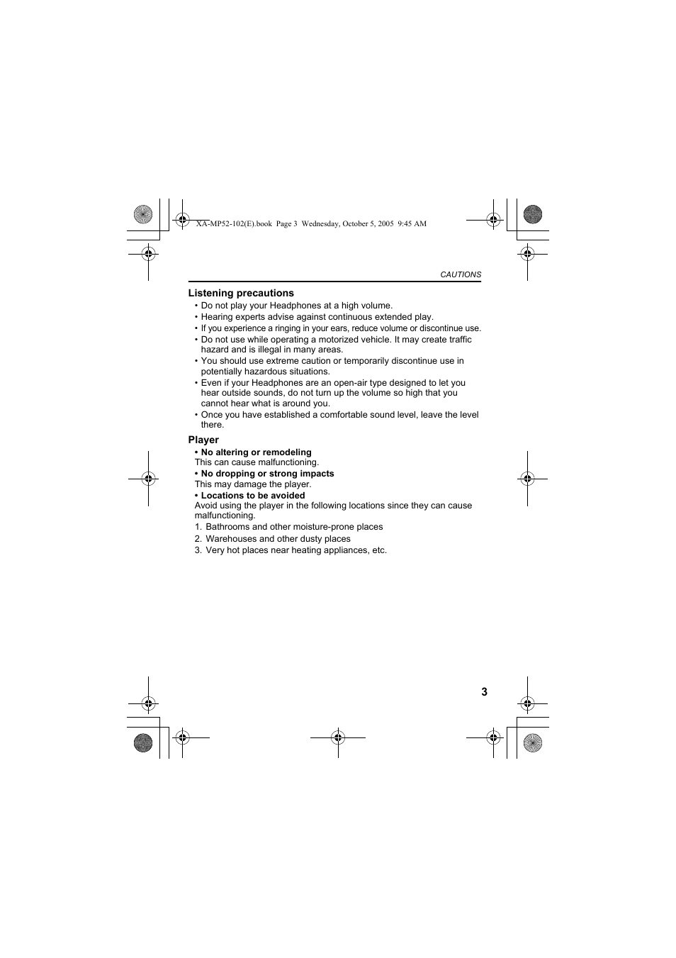 JVC XA-MP102A User Manual | Page 3 / 40