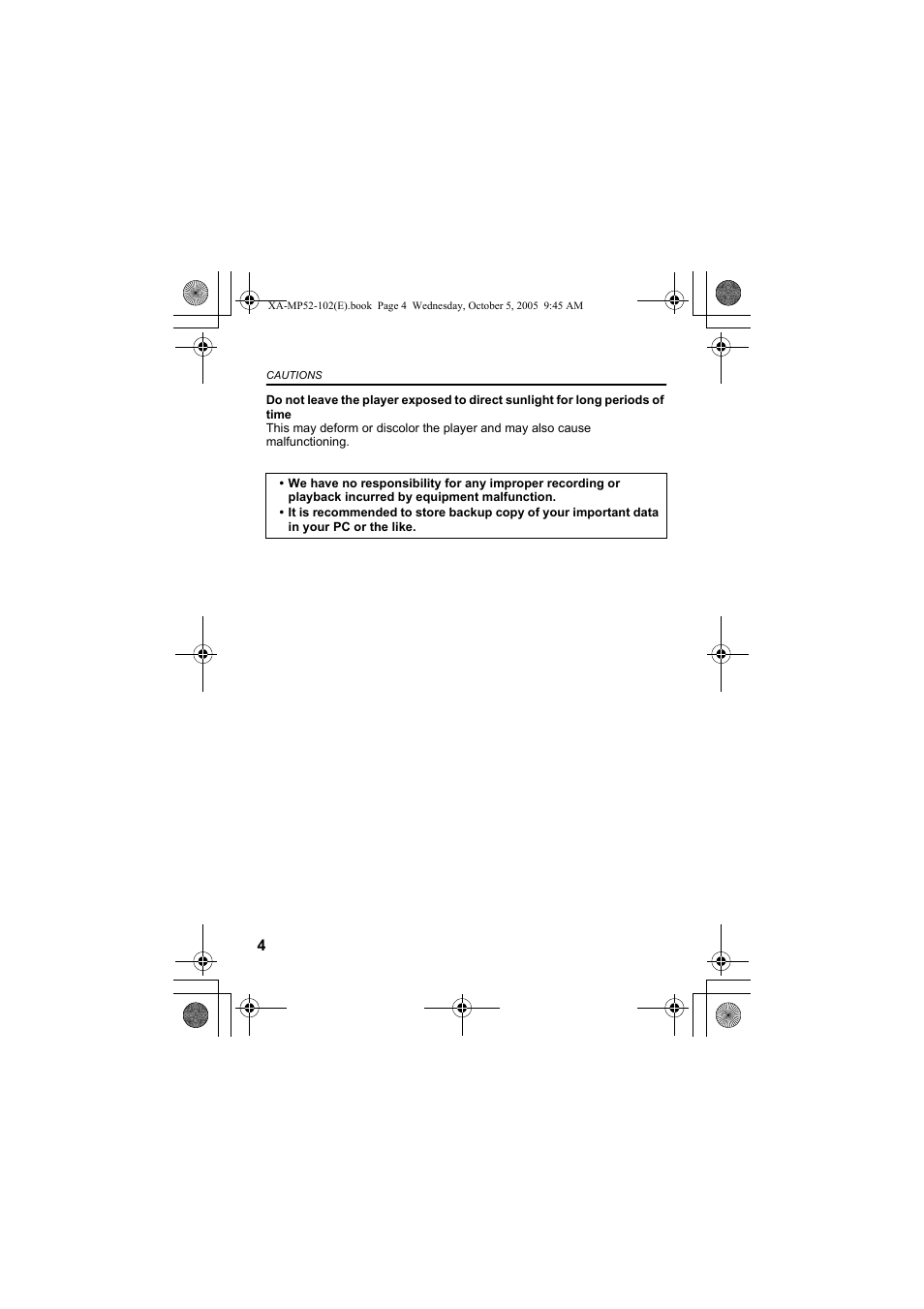 JVC XA-MP102A User Manual | Page 4 / 40