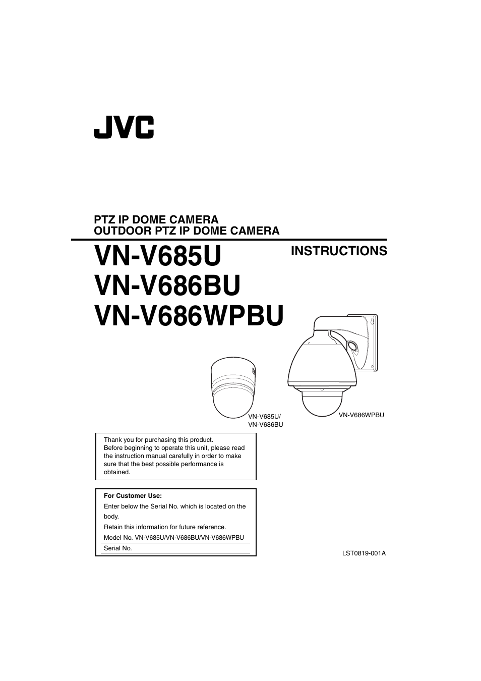 JVC VN-685U User Manual | 130 pages