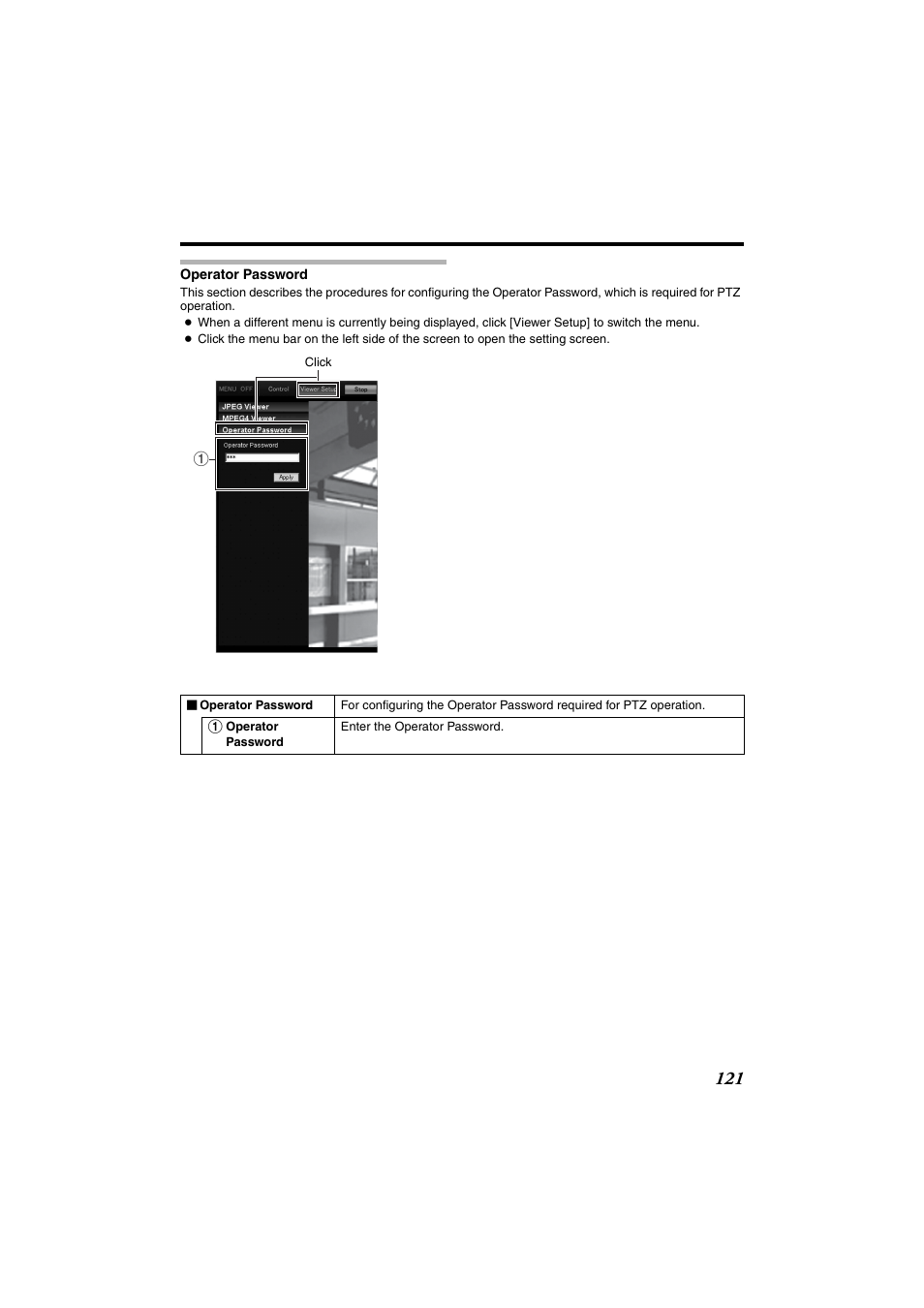 Operator password | JVC VN-685U User Manual | Page 121 / 130