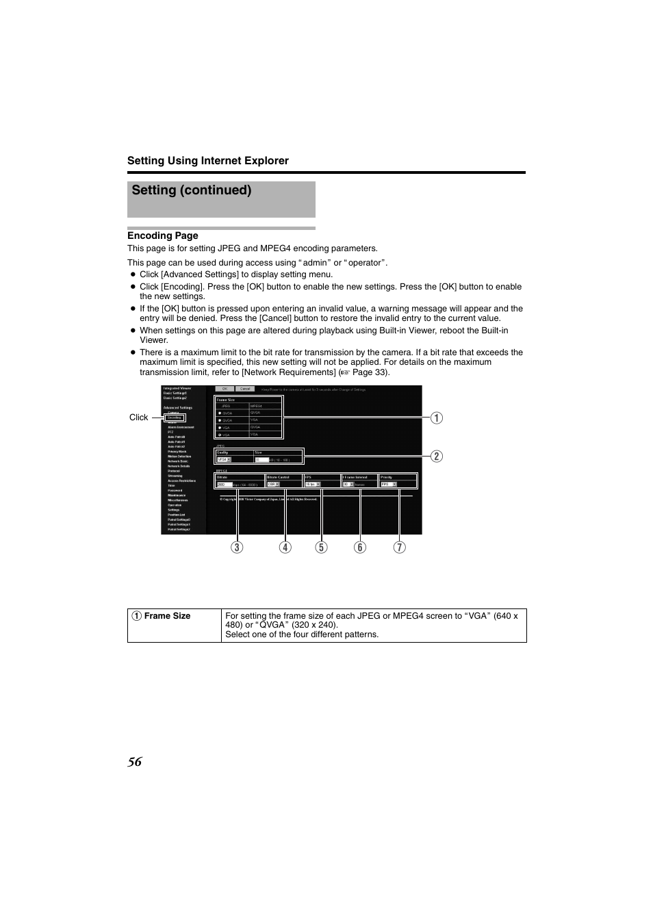 Setting (continued) | JVC VN-685U User Manual | Page 56 / 130