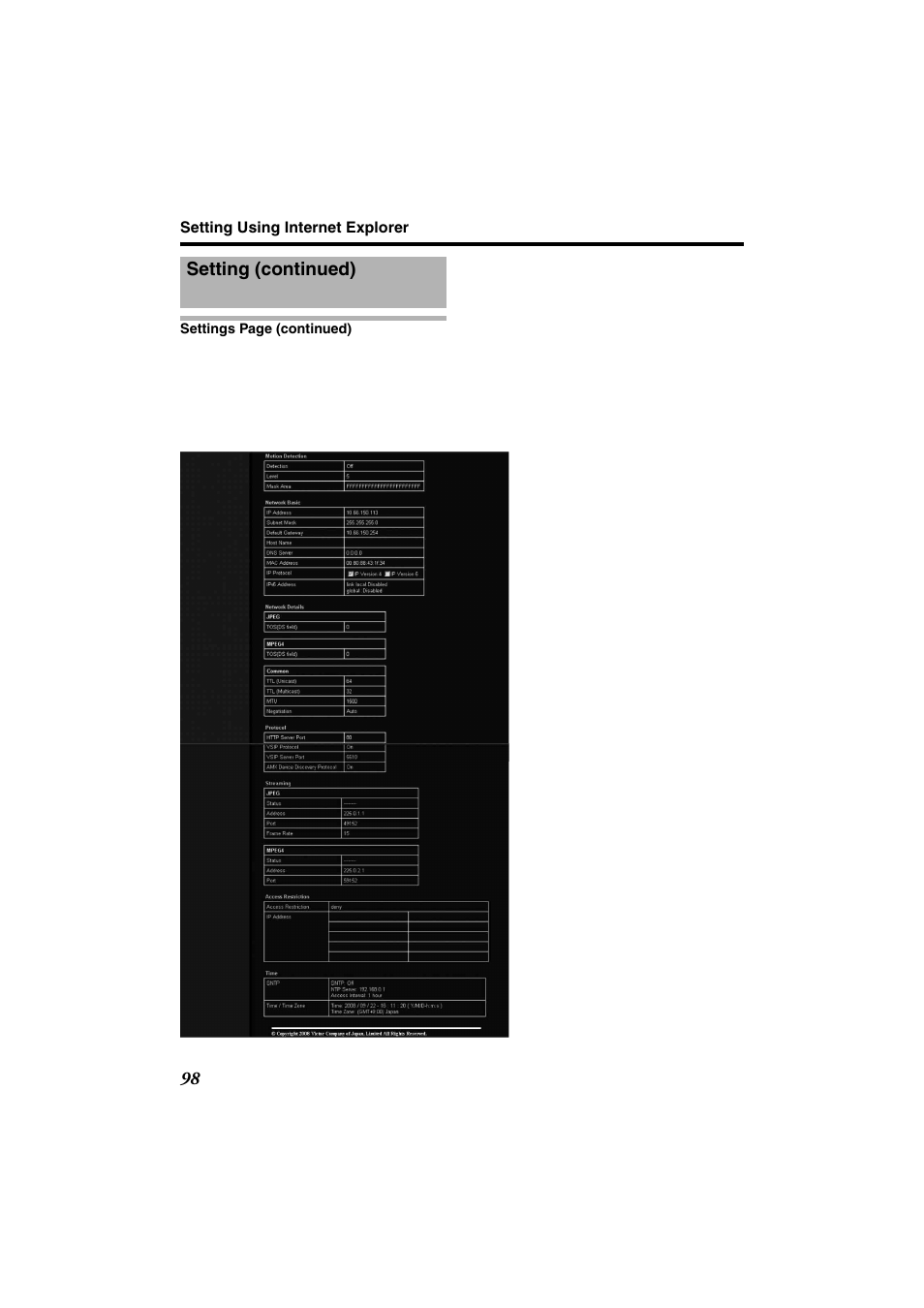 JVC VN-685U User Manual | Page 98 / 130