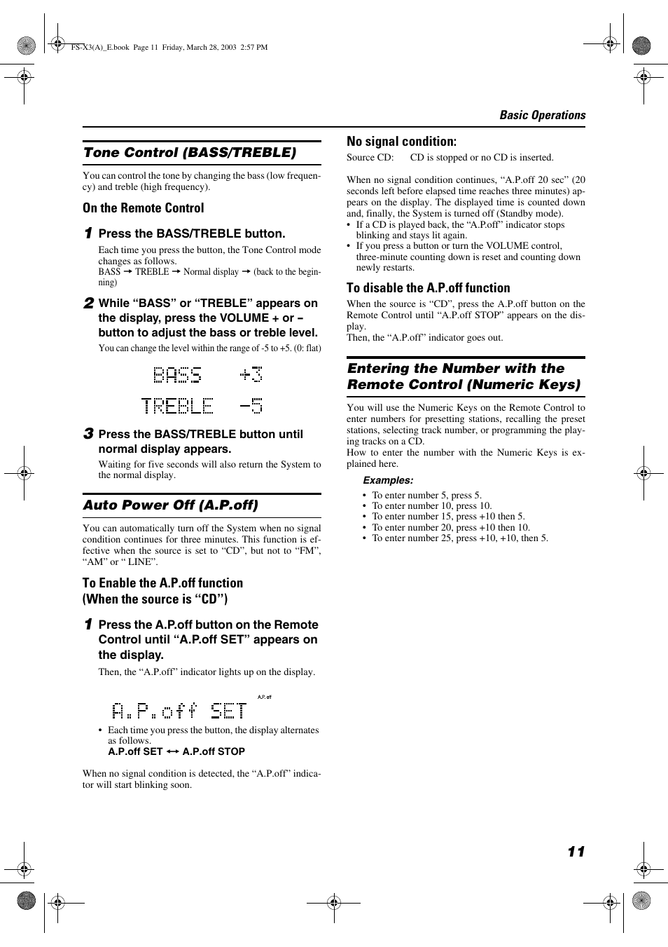 JVC DLA FS-X3 User Manual | Page 13 / 30