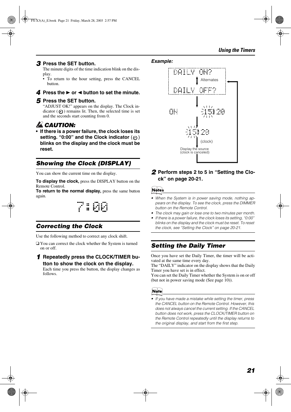 JVC DLA FS-X3 User Manual | Page 23 / 30