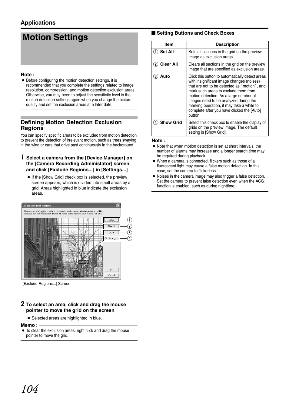 Motion settings | JVC LST0728-001C User Manual | Page 112 / 168