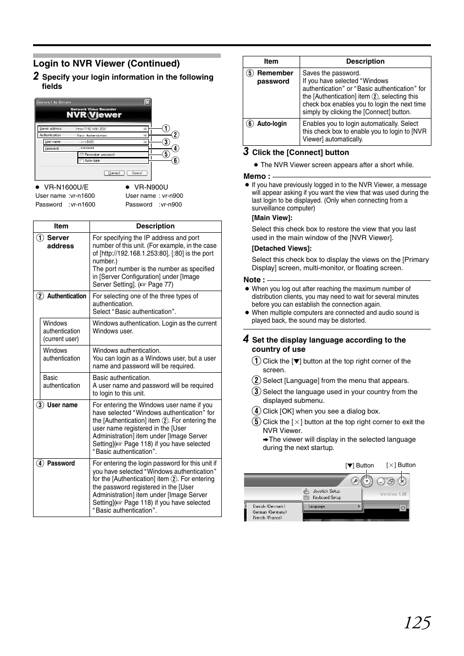 Login to nvr viewer (continued) | JVC LST0728-001C User Manual | Page 133 / 168