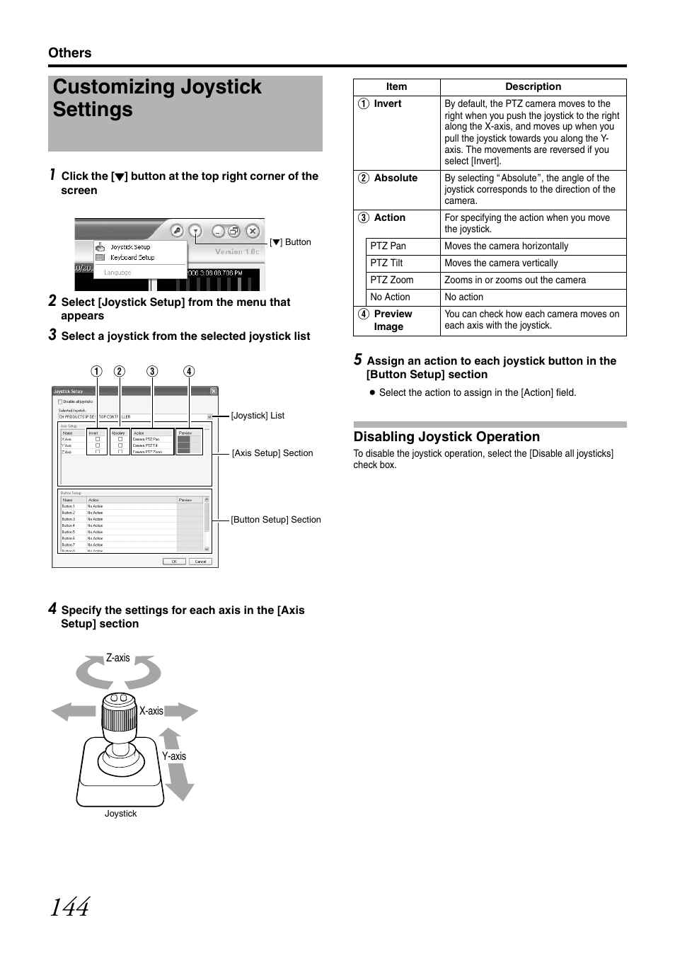Customizing joystick settings | JVC LST0728-001C User Manual | Page 152 / 168
