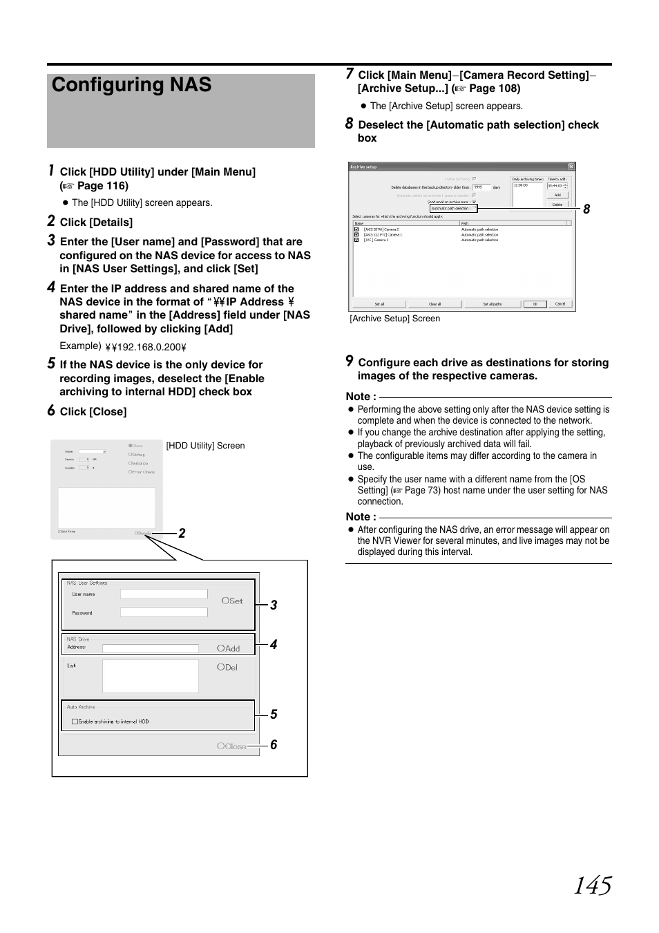 Configuring nas | JVC LST0728-001C User Manual | Page 153 / 168