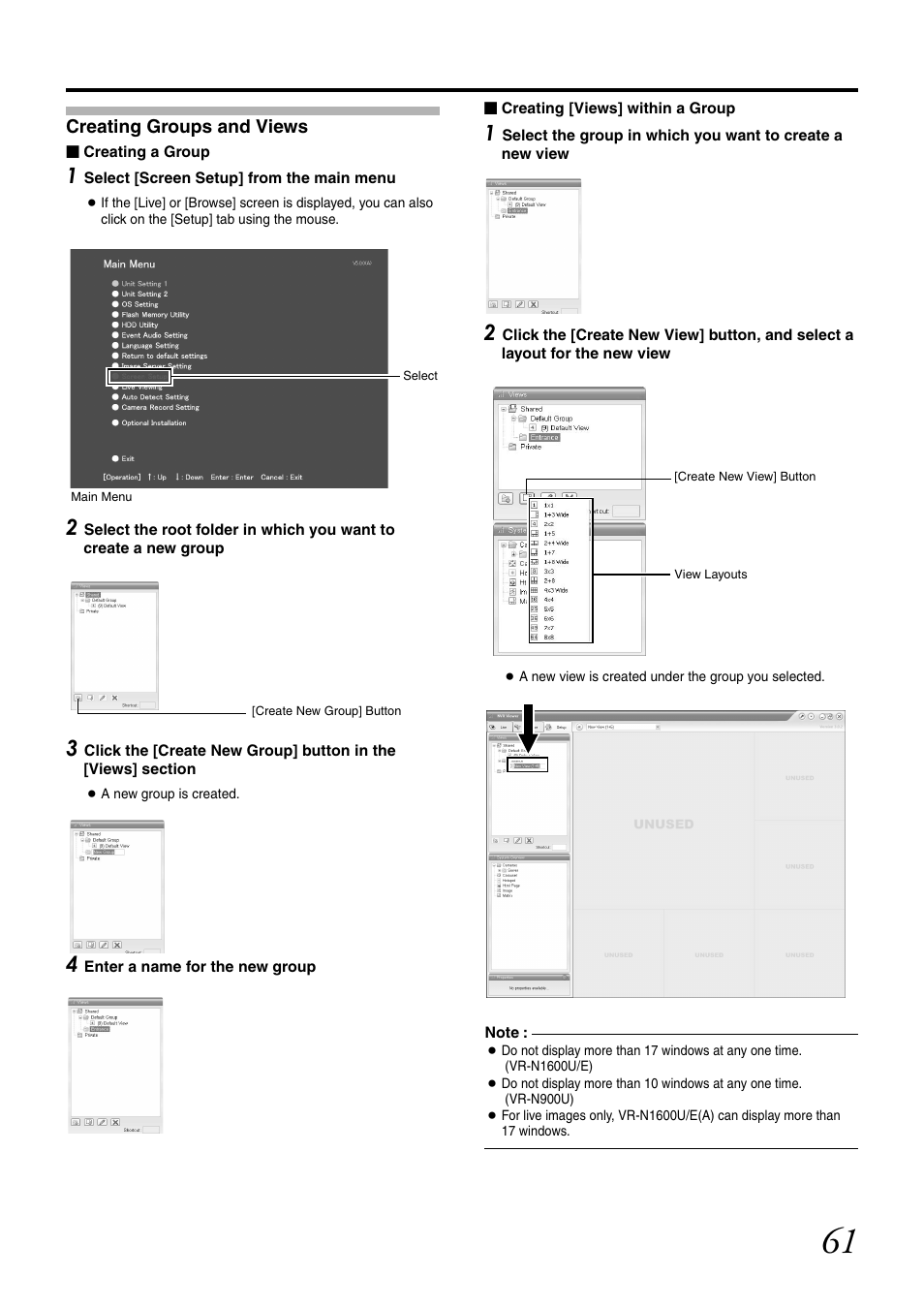 Creating groups and views | JVC LST0728-001C User Manual | Page 69 / 168