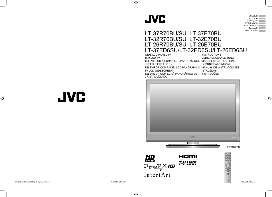 JVC LT-32E70BU User Manual | 22 pages