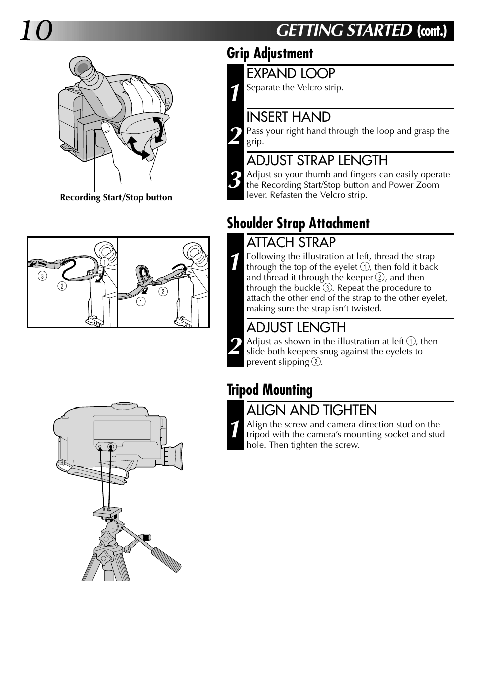 Getting started | JVC 0597TOV*UN*SN User Manual | Page 10 / 50