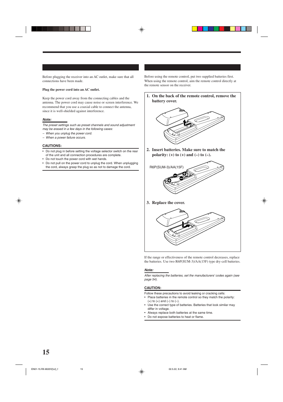 JVC RX-8020VBK User Manual | Page 18 / 64