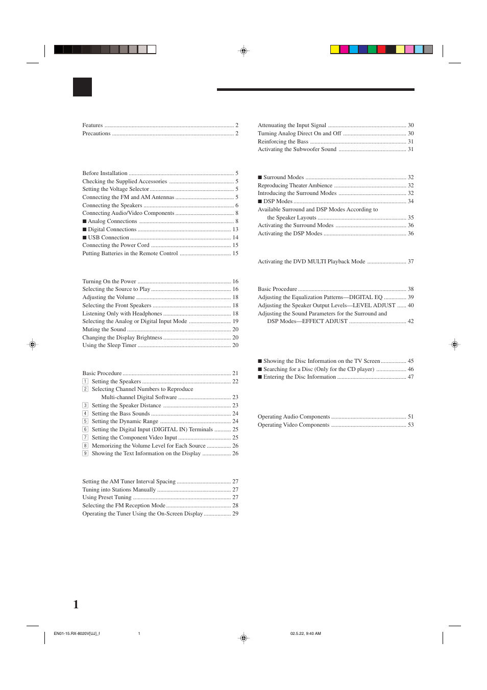 JVC RX-8020VBK User Manual | Page 4 / 64