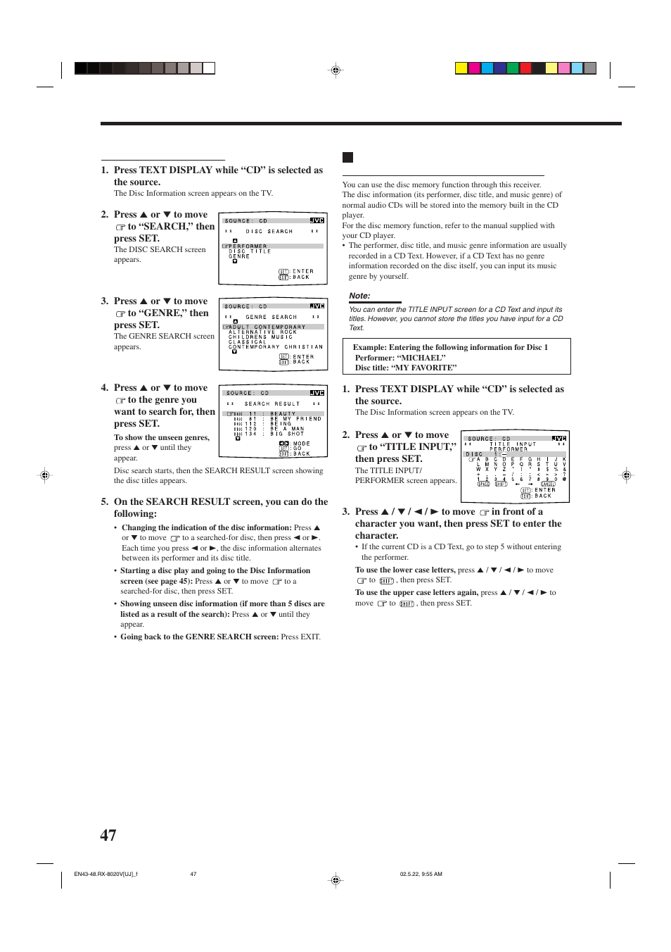 JVC RX-8020VBK User Manual | Page 50 / 64