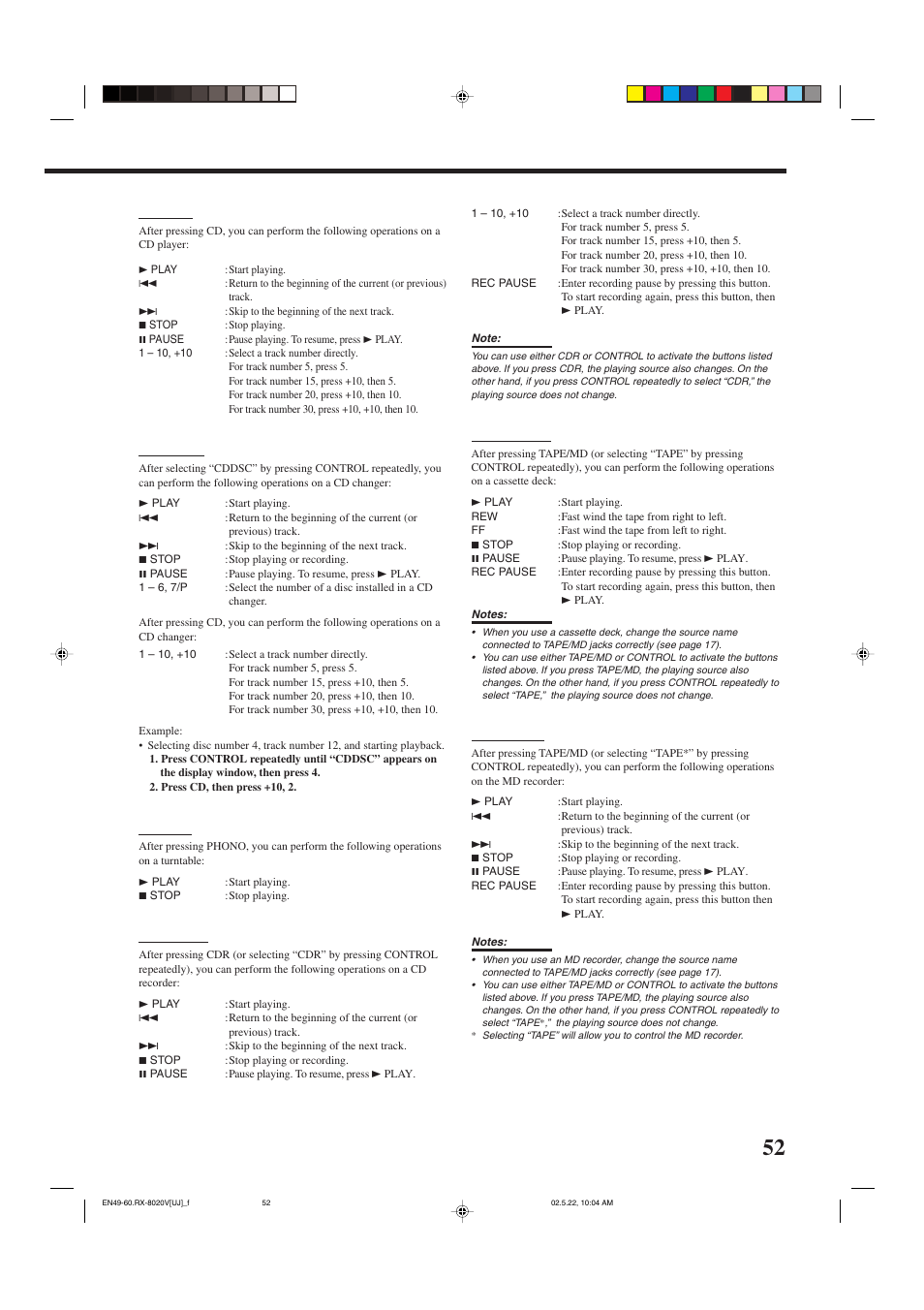 JVC RX-8020VBK User Manual | Page 55 / 64