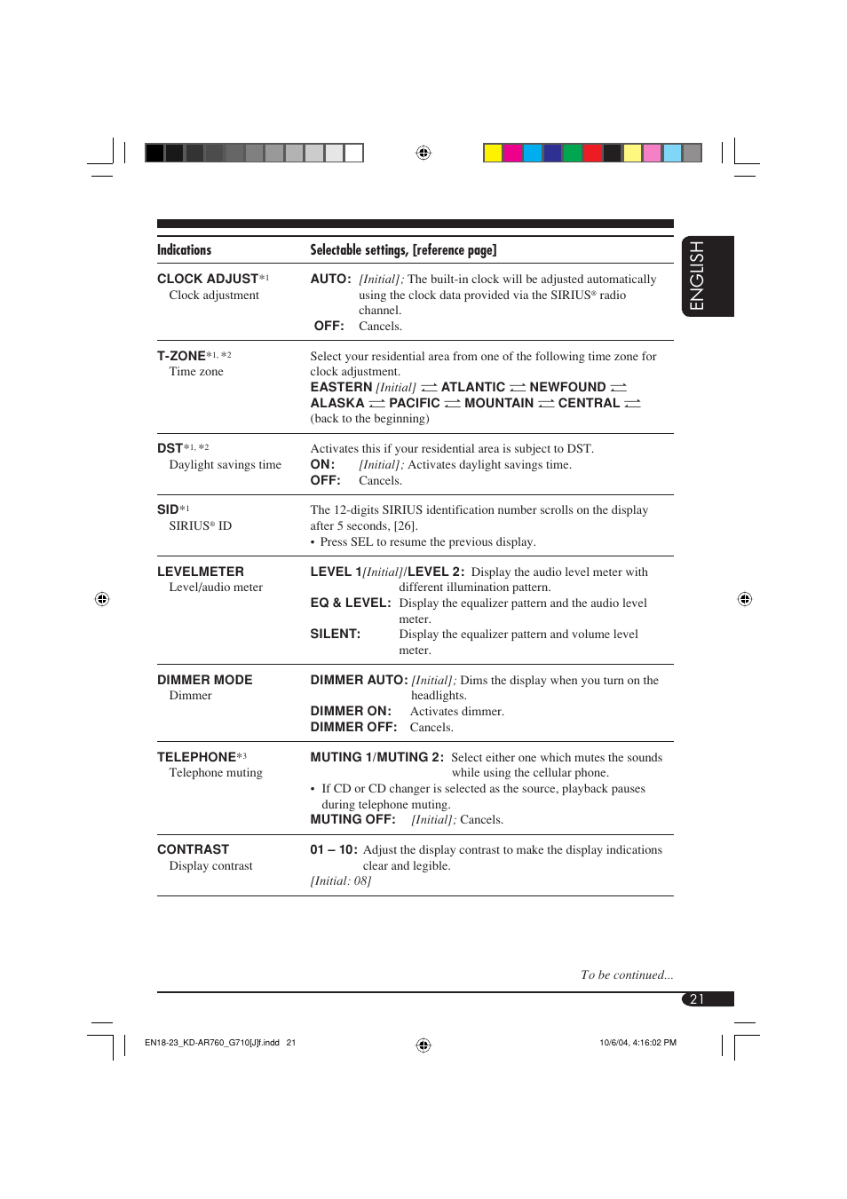 English | JVC KD-G710 User Manual | Page 21 / 40