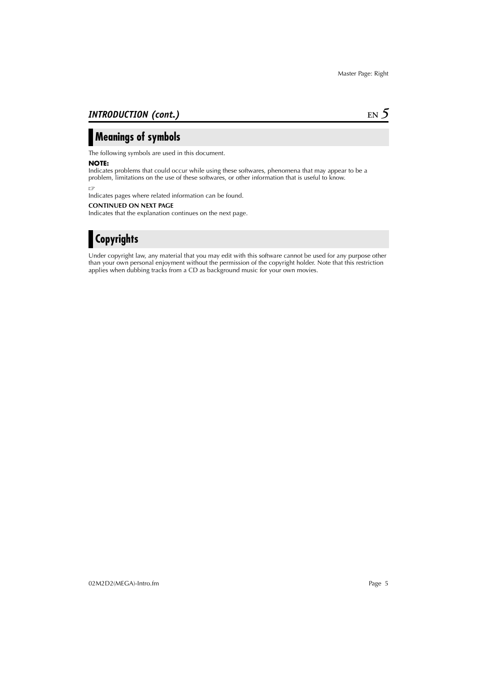 Meanings of symbols, Copyrights, Meanings of symbols copyrights | JVC LYT1015 User Manual | Page 5 / 22