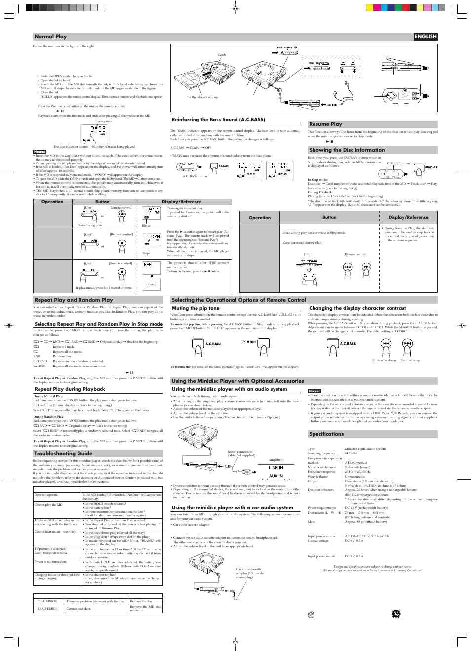 Back | JVC XM-PX33WT User Manual | Page 2 / 2